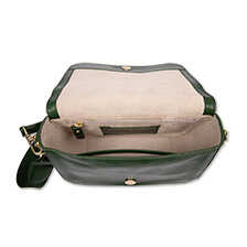 Alernatives Thumbnail 2 zu Grne Leder-Umhngetasche