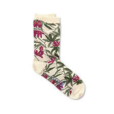 Damensocken mit Blumen