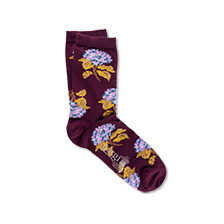 Baumwollsocken mit Blumen fr Damen