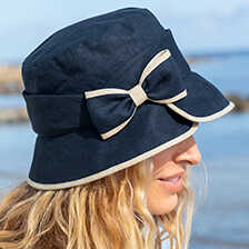 Alernatives Thumbnail 2 zu Leinenhut Eileen mit Schleife