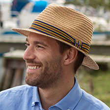 Alernatives Thumbnail 1 zu Herren-Strohhut aus Raffia