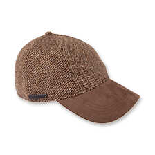 Basecap mit Fischgratdessin