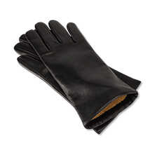 Schwarze Leder-Handschuhe