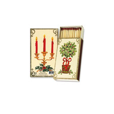 Streichholzschachtel mit Weihnachtsmotiv