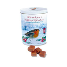 Weihnachtsdose mit Fudge Karamellbonbons