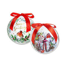 Alernatives Thumbnail 1 zu Christbaumkugeln mit Rotkehlchen