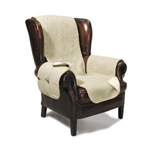 Armlehnenschoner aus Schurwolle mit Taschen