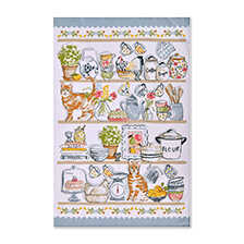 Baumwoll-Geschirrtuch Pantry Cats