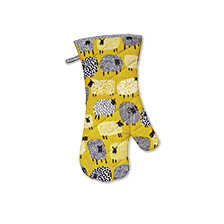 Ofenhandschuh mit Schafen