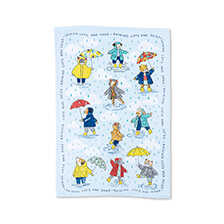 Baumwoll-Geschirrtuch mit Katzen & Hunden