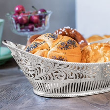 Alernatives Thumbnail 1 zu Versilberte Brotschale