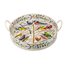 Thumbnail zu Rundes Metalltablett mit Gartenv�geln