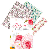 Thumbnail zu Rosen-Geschenkpapier-Set
