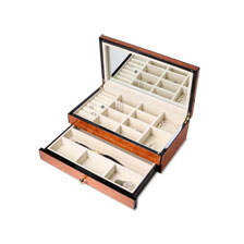 Schmuckkstchen Victoria aus Holz mit Spiegel