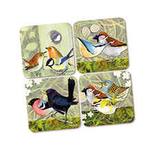 Untersetzer-Set British Birds