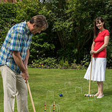 Alernatives Thumbnail 1 zu Krocket-Set aus Holz f�r 4 Spieler