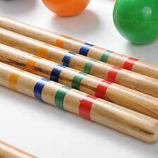 Alernatives Thumbnail 2 zu Krocket-Set aus Holz f�r 4 Spieler