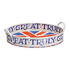 Rundes Metalltablett Union Jack