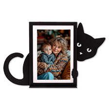 Design-Bilderrahmen Schwarze Katze