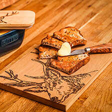 Alernatives Thumbnail 1 zu Serviertablett Hirsch aus schottischer Eiche