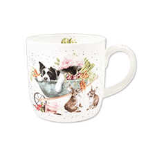 Thumbnail zu Henkelbecher mit Hund und Katze