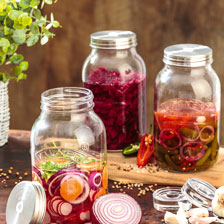 Alernatives Thumbnail 1 zu 2 Fermentier-Gl�ser mit Zubeh�r