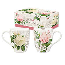 Porzellan-Becher-Set Roses