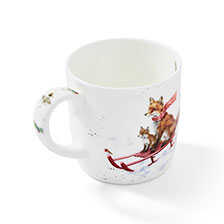 Alernatives Thumbnail 1 zu Weihnachts-Becher mit Fuchs und Rotkehlchen