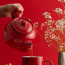 Alernatives Thumbnail 4 zu Kleine englische Teekanne Betty Red