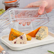 Kseglocke mit Keramik-Serviertablett