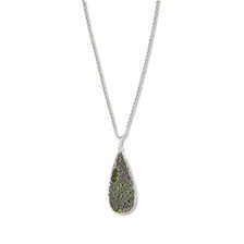Irische Silberkette mit Connemara-Anhnger Glengarriff