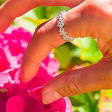 Alernatives Thumbnail 1 zu Silberring G�nsebl�mchen