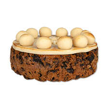 Simnel Cake Englischer Fürchtekuchen mit Marzipan