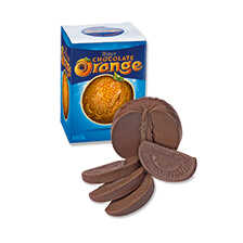 Schokoladen-Orange mit Orangenl