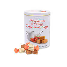 Metalldose mit Karamellbonbons Strawberries & Cream