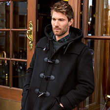 Thumbnail zu Schwarzer Dufflecoat