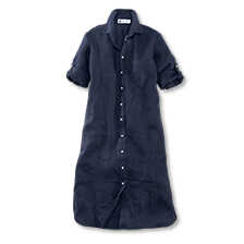 Alernatives Thumbnail 1 zu Leinenkleid im Hemdblusenstil
