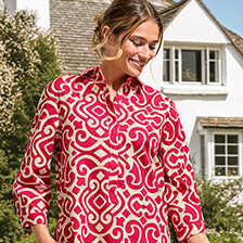 Alernatives Thumbnail 2 zu Schlupfkleid mit Grafik-Print