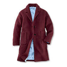 Alernatives Thumbnail 1 zu Roter Wollmantel in Boucle-Optik