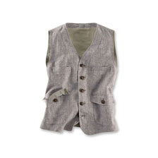 Leinenweste im irischen Stil - Sakkos & Westen Herren