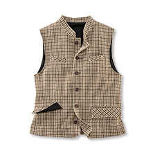 Woll-Weste Shepherd mit Hahnentrittmuster