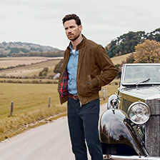 Alernatives Thumbnail 2 zu Wildlederjacke Baracuta G9