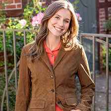 Thumbnail zu Lederblazer aus Ziegenvelours