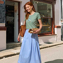 Alernatives Thumbnail 1 zu Midi-Streifenrock