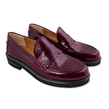 Leder-Loafer aus Lackleder